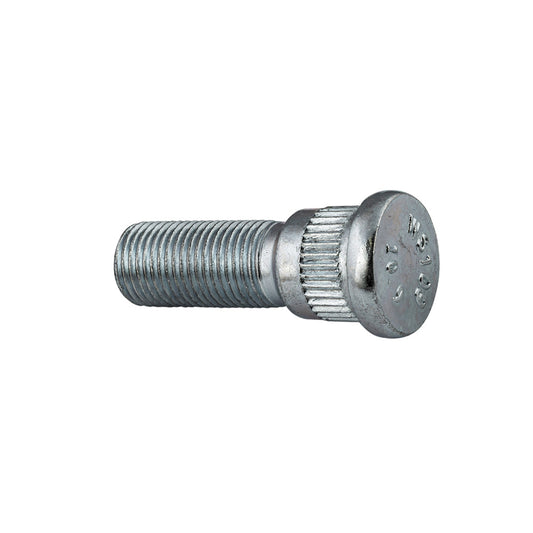 Steel Serrated Wheel Stud | Grade: 8 | Thread: 1/2"-20 | Knurl: 0.620" | Length: 1-5/8"