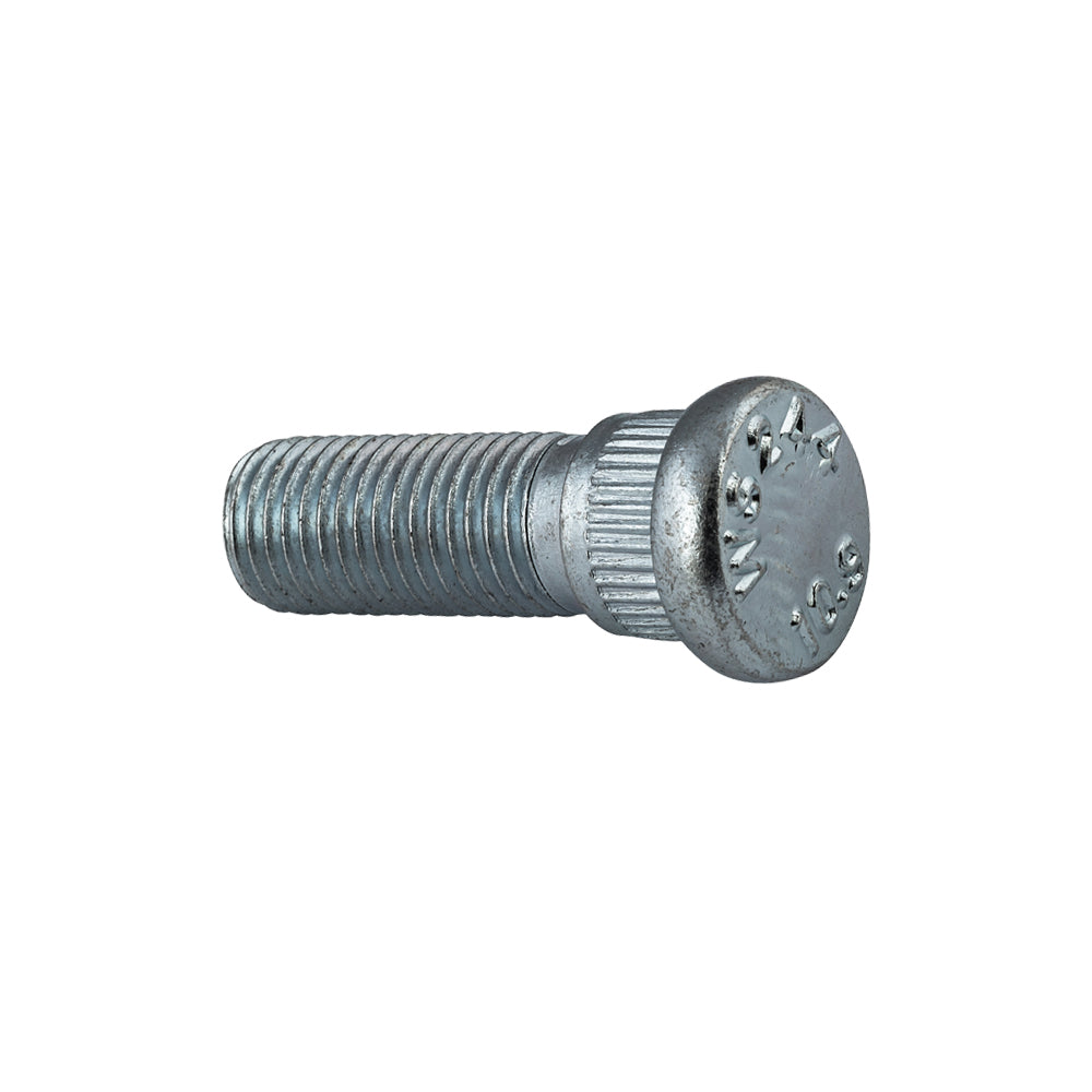 Grade 10.9 Serrated Wheel Stud Length: 37mm Thread: M12-1.50 Knurl: 14.22mm