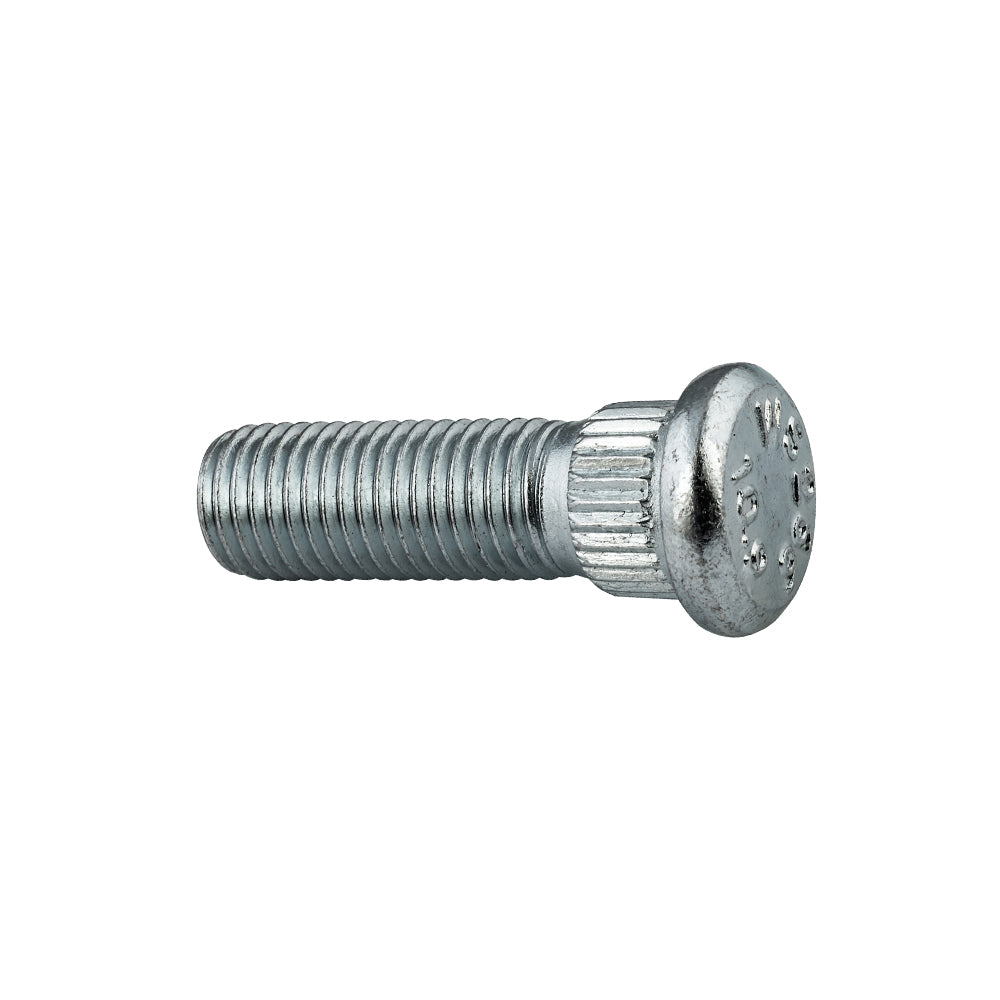 Grade 10.9 Serrated Wheel Stud Length: 40mm Thread: M12-1.50 Knurl: 14.20mm