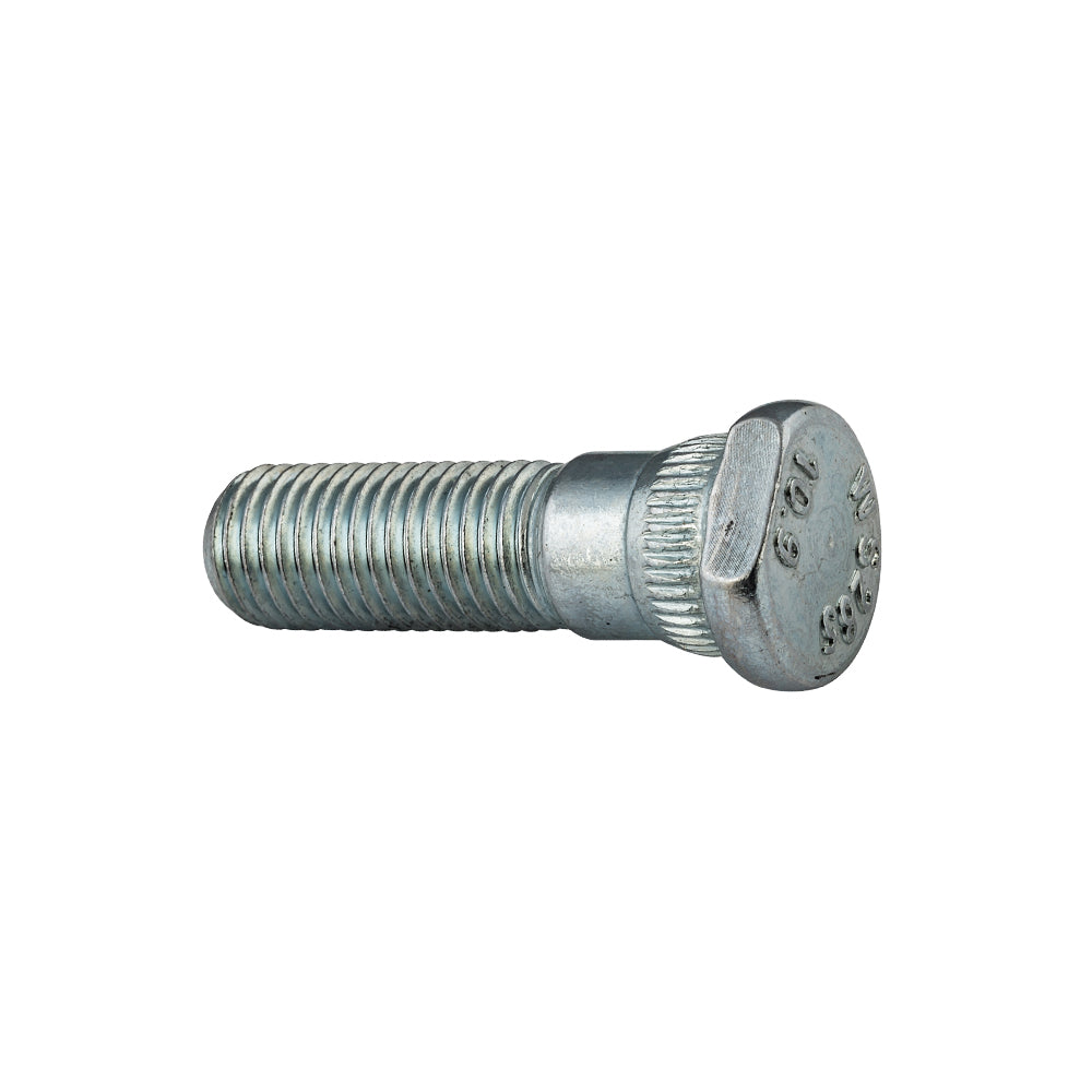 Grade 10.9 Serrated
w/Clip Head Wheel Stud Length: 41mm Thread: M12-1.50 Knurl: 14.94mm