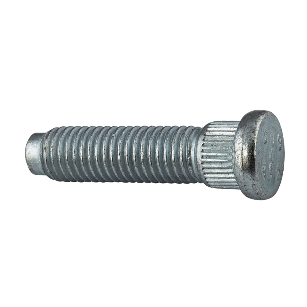 Grade 10.9 Serrated Wheel Stud Length: 57.93mm Thread: M14-2.0 Knurl: 15.5mm