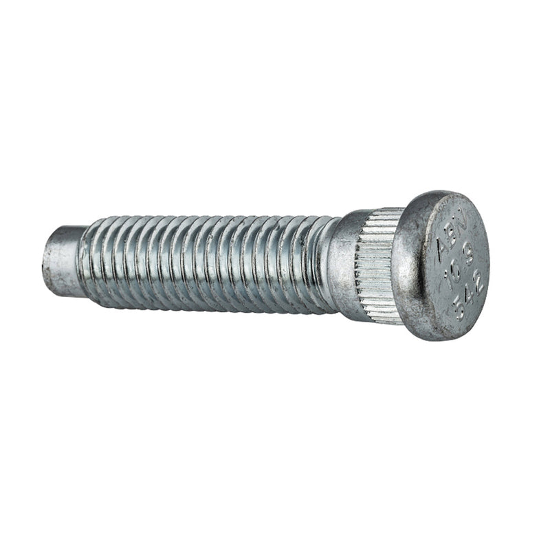Steel Serrated Wheel Stud | Grade: 10.9 | Thread: M14x2.00 | Knurl: 15-16mm