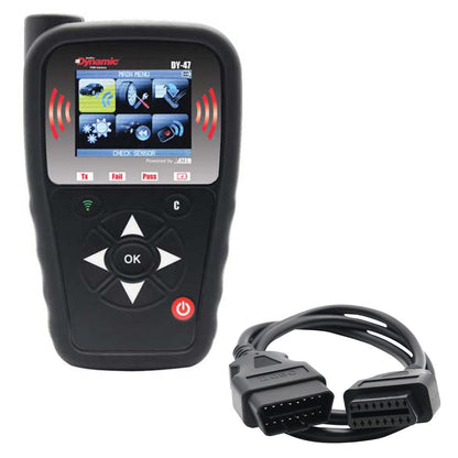 Dynamic DY-47 TPMS diagnostic tool with color screen and built-in OBDII port