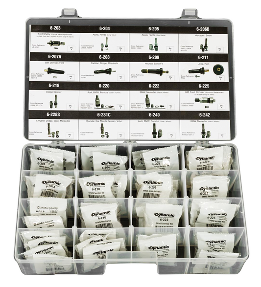 OEM TPMS Valve Stem Assortment (52 Total Pieces)