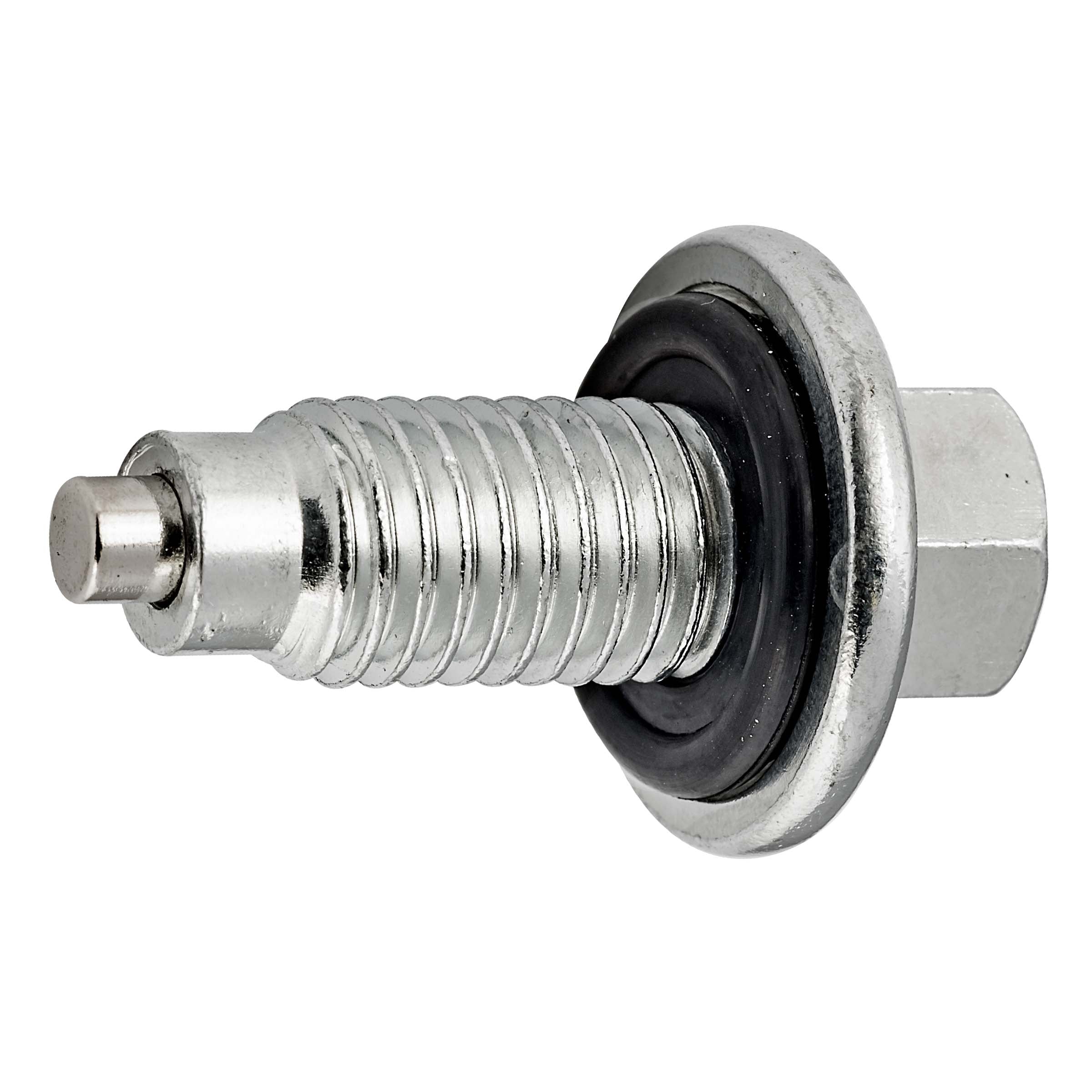 Oil Drain Plug Pilot Point w/Gasket (Magnetic) Thread: M12-1.75 Hex: 7/8in