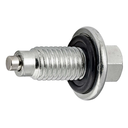 Flange Hex Insert Gasket Oil Drain Plug | Style: Magnetic | Thread Size: M12x1.75 | Hex: 7/8"