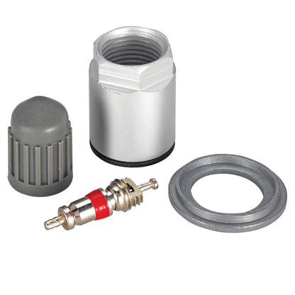 JohnDow 6-108 OE TPMS service kit with valve core, hex nut, grommet seal and valve cap