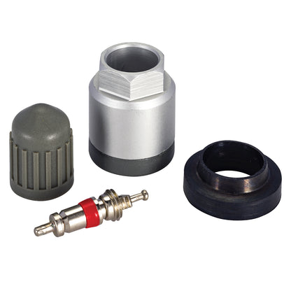 JohnDow 6-109 OE TPMS service kit with valve core, hex nut, grommet seal and valve cap