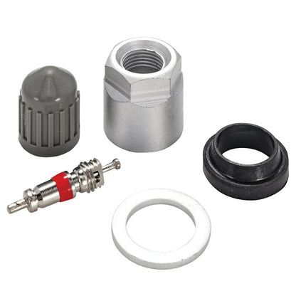 JohnDow 6-117 OE TPMS service kit with valve core, hex nut, grommet seal and valve cap