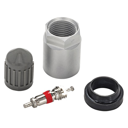 JohnDow 6-120 OE TPMS service kit with valve core, hex nut, grommet seal and valve cap