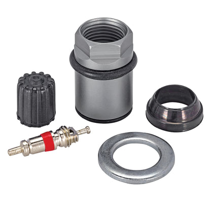 JohnDow 6-129 OE TPMS service kit with valve core, hex nut, grommet seal and valve cap