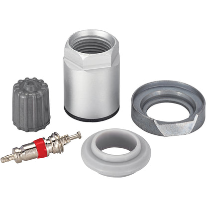 JohnDow 6-138 OE TPMS service kit with valve core, hex nut, grommet seal and valve cap