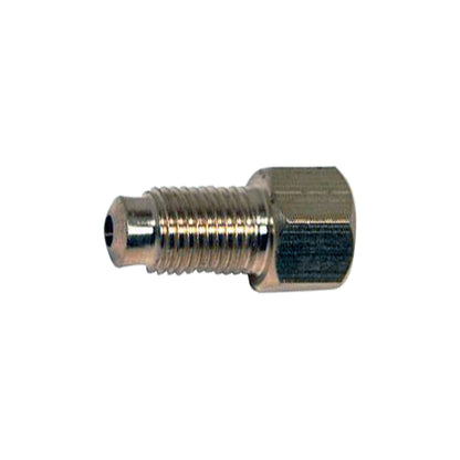 Brass Standard Bubble Flare Adapter | Tube: 3/16" | Female: 3/8"-24 Inverted | Male: 3/8"-24 Bubble