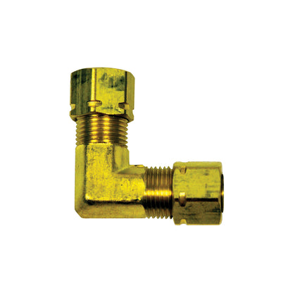 JohnDow 90 degree elbow fuel line 360 degree seal compression union, brass