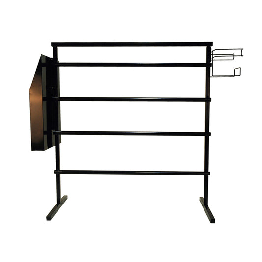 Automotive Interior Protection Rack Kit | Includes: Steel Floor Dispenser Rack (SWCR-1), Heavy-Duty Steel Paper Floor Mat Rack (DS-4), Steel Steering Wheel Cover Rack (FMR-1722) | Compact Size: 40" W x 42" H