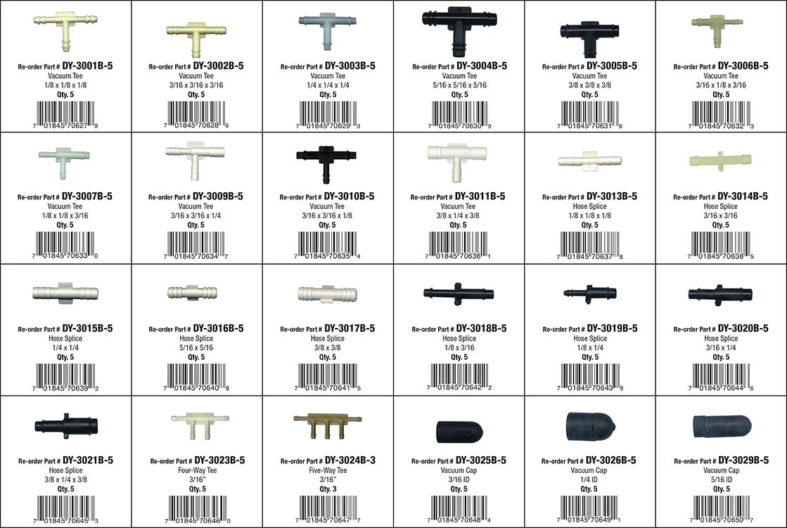 Vacuum Tee Assortment