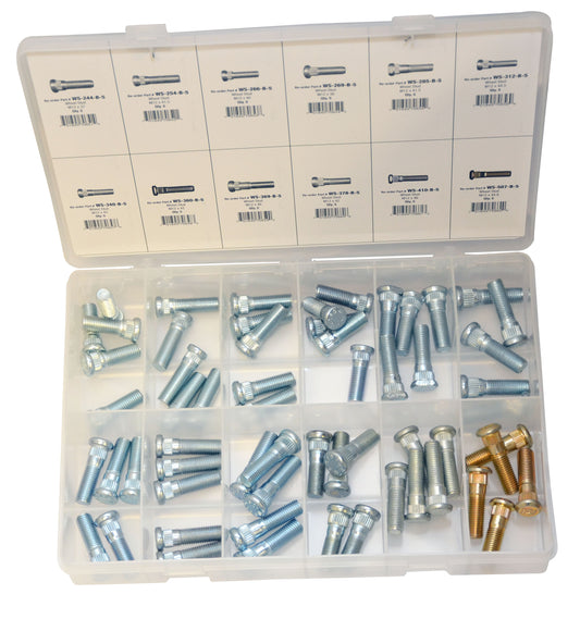 Wheel Stud Assortment (60 Total Pieces)
