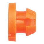 Door Lock Rod Clips Orange Nylon | Rod Diam: 4mm | Hole Size: 6mm | GM # 16606936, 16633853