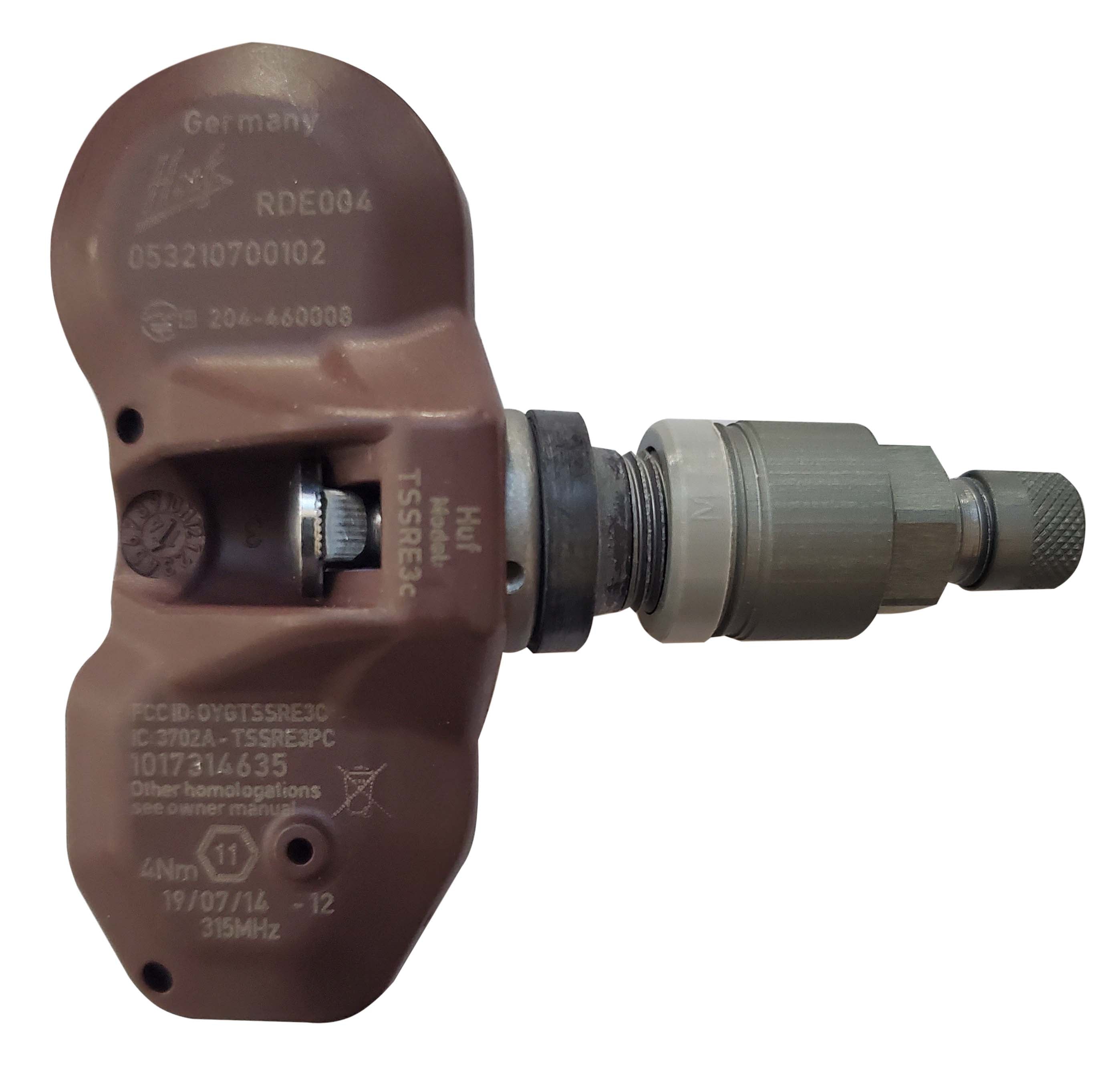 HUF TPMS Sensor - RDE004V27 - 315MHz Direct Fit - Compatible with Vehicle OEM 

(Note: This title is under 70 characters and includes primary keywords, key attributes, and emphasizes compatibility with vehicle OEM)