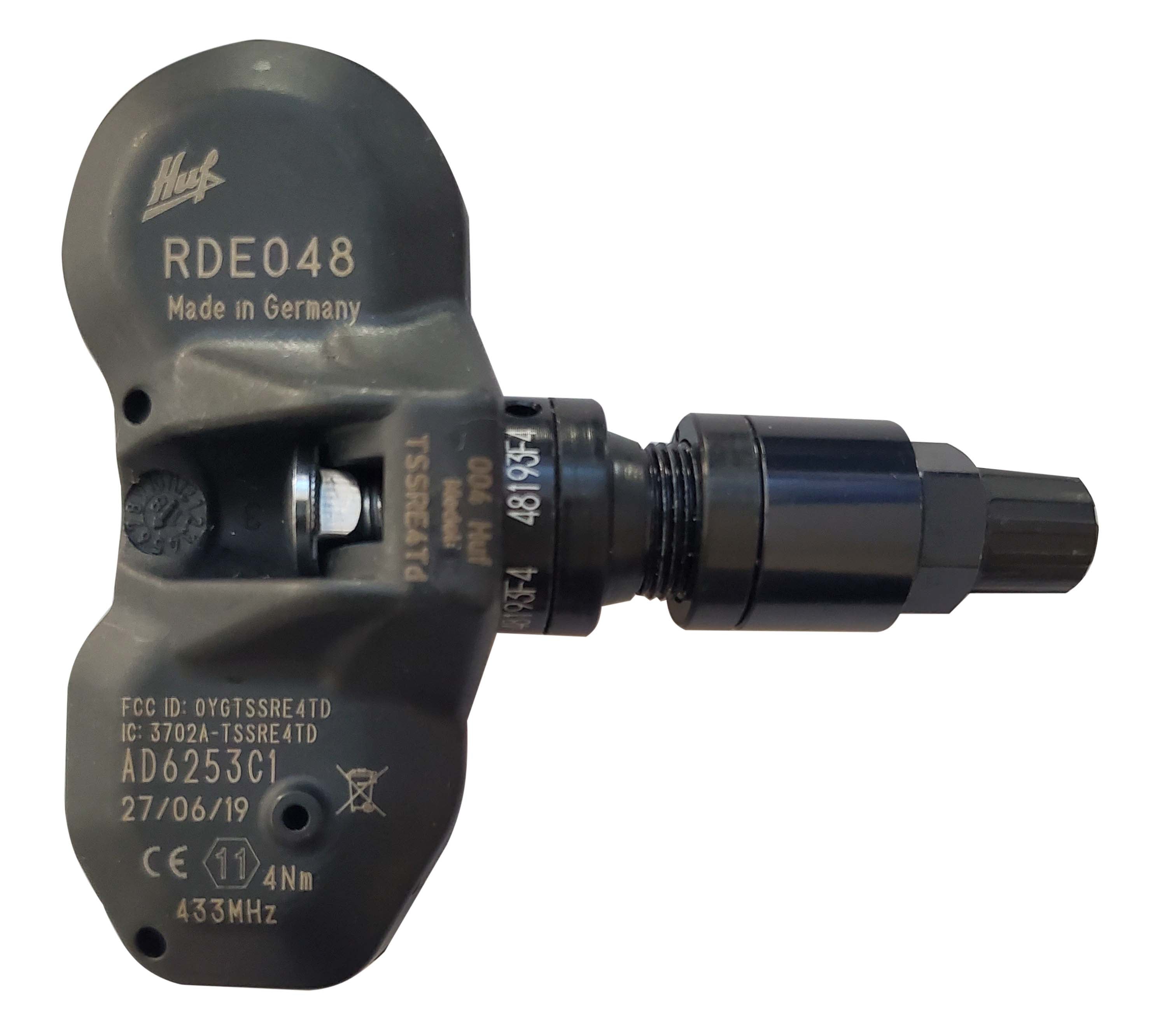 HUF TPMS Sensor RDE048V26 - 433MHz Direct Fit Original Equipment Replacement