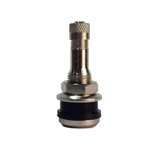 Brass Nickel/Chrome Plated Bolt-in Flush Mount Truck Valve | Hole Size: .453"/.625" | Torque: 25-45" lbs | Qty: 50