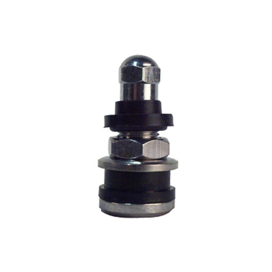 Brass Nickel/Chrome Plated Bolt-in Flush Mount Truck Valve | Hole Size: .453"/.625" | Torque: 25-45" lbs | Qty: 50