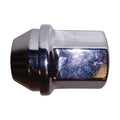 Thread: M14-1.50 | Length: 38.5mm | Hex: 22mm | Style: Dometop Cap Wheel Nut | Finish: Chrome