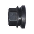 Thread: M14-2.0 | Length: 22.6mm | Hex: 21mm | Style: Flange | Finish: Black Steel