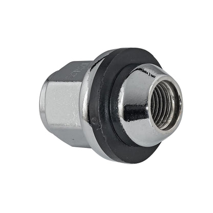 Steel Wheel Lug Nut | Style: Dometop Cap | Thread: M12-1.25 | Length: 29mm | Hex: 21mm | Finish: Chrome Plated