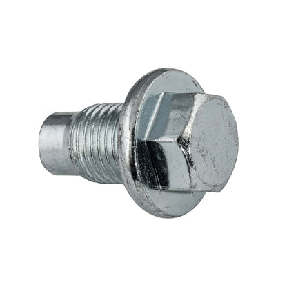 Gold-tone M14x1.50 pilot-point oil drain plug with 16mm hex head