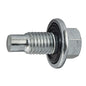Flange Hex Insert Gasket Oil Drain Plug | Style: Pilot Point | Thread Size: M12x1.75